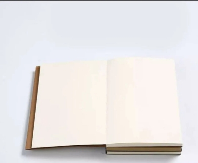 Picture of Papertree Brown cover Vintage Cartdige Paper Notebook Sketch pad | A5 Size ● 120 gsm paper ● Off white paper Fountain Pen Friendly ,Sketch,Drawing,Pen,Chrcoal, Pastel, Fine liner Drawing