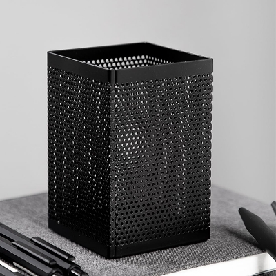 Picture of Deli E908 & E909 Mesh Pen Holder Round & Square shape | High Quality Mesh Steel Material