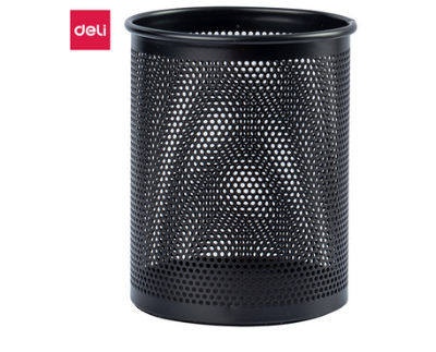 Picture of Deli E908 & E909 Mesh Pen Holder Round & Square shape | High Quality Mesh Steel Material