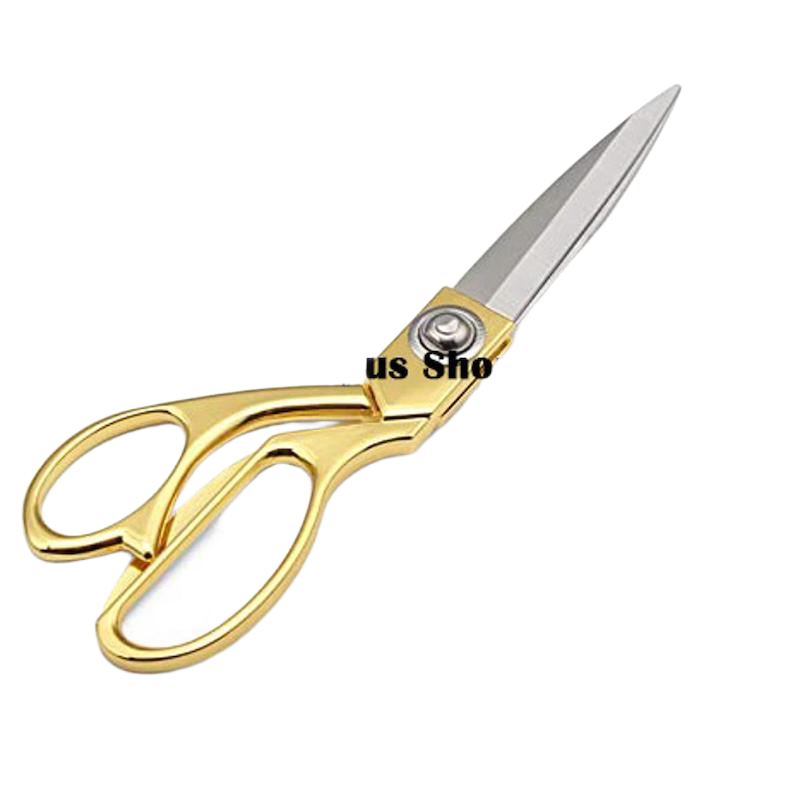 Picture of Stainless Steel Sharp Tailor Scissors for Clothing Dressmaking Shears Fabric Craft Cutting Adjustable Kitchen Scissors, Gold (9.5'')
