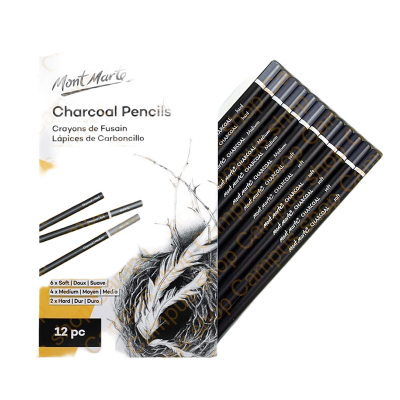Picture of Mont Marte Signature Charcoal Pencils 12pce