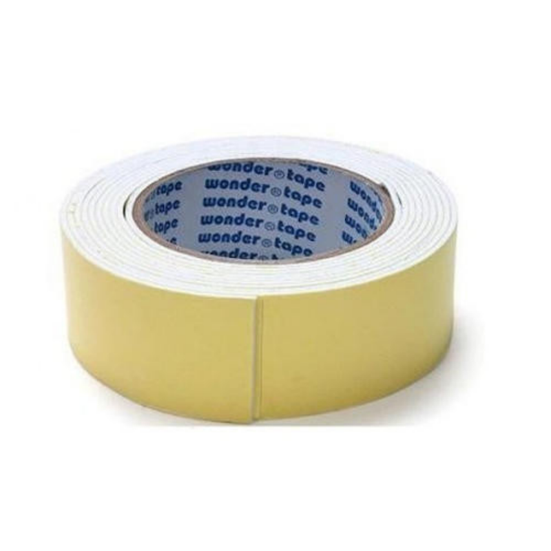 Picture of Foam Tape WHITE 2" Inch DOUBEL SIDE Foam Tape 50mm Both Side Gum Foam Tape White Double Side Foam Tape 2 Inch Tape WHITE Color Foam Tape