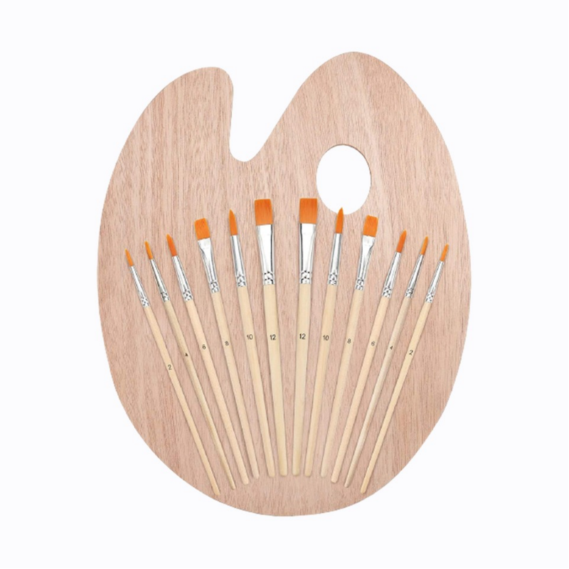 Picture of Keep smilling 007-12n artist palette set of 12 pcs for arts, crafts, drawing. - multi color