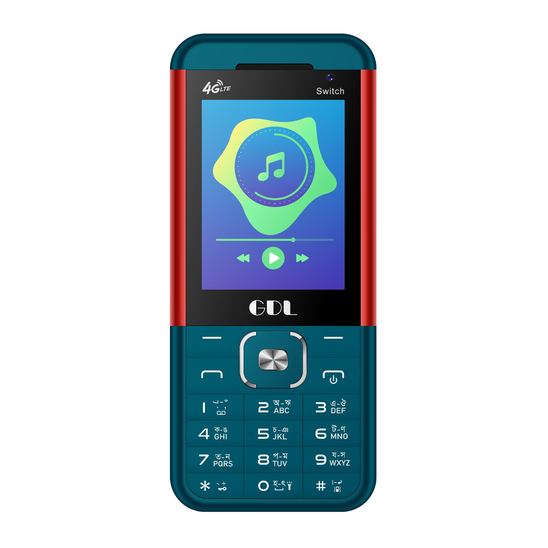 Picture of GDL Switch 4G Feature Phone - Use Facebook, YouTube, TikTok, Instagram, Twitter (Multi Color)