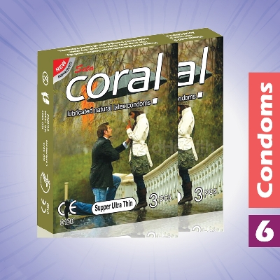 Picture of Coral Supper Ultra Thin 2's Combo Pack, 6 Pcs