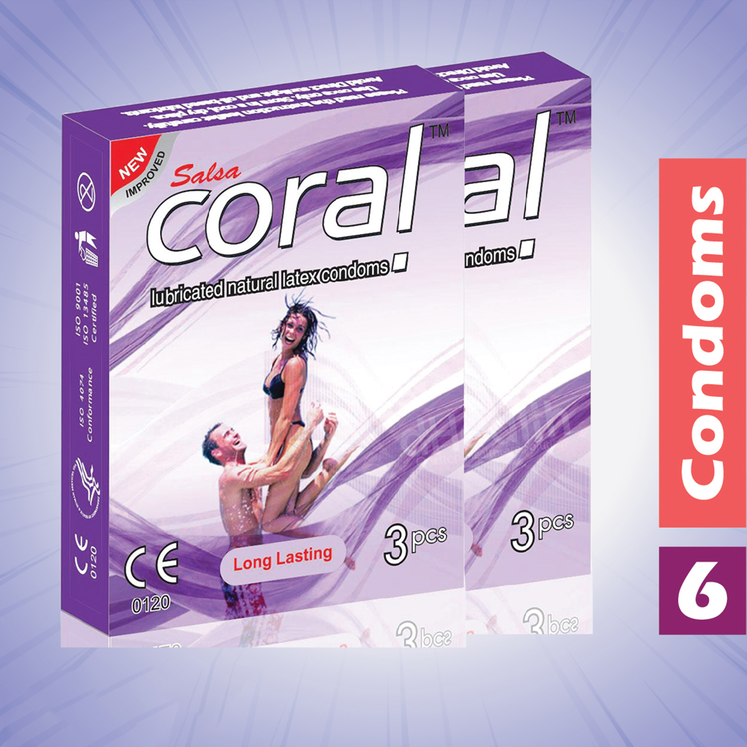 Picture of Coral Long Lasting 2's Combo Pack, 6 Pcs