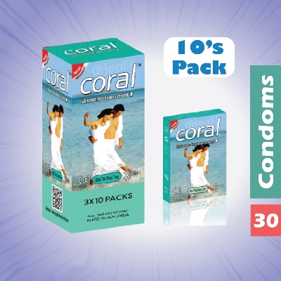 Picture of Coral Ultra Thin Extra Time Full Box / 10's Pack (30 Pcs)