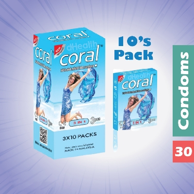 Picture of Coral 3 in 1, Full Box / 10's Pack (30 Pcs)