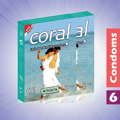 Picture of Coral Ultra Thin Extra Time 2's Combo Pack, 6 Pcs