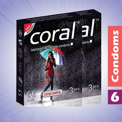 Picture of Coral Extra Time / Long Lasting 2's Combo Pack, 6 Pcs
