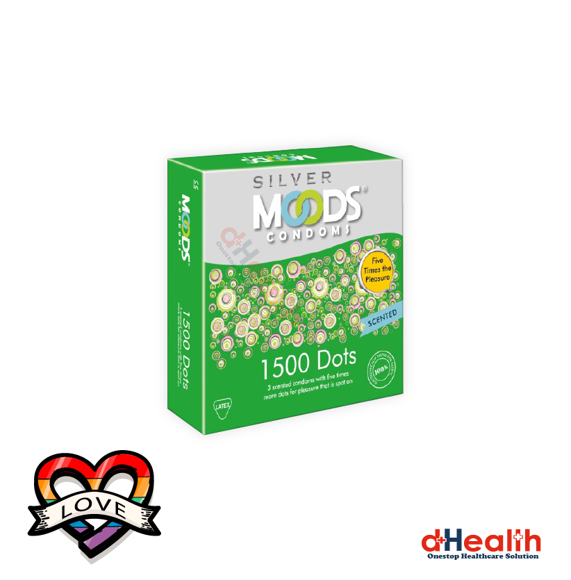 Picture of Moods 1500 Dots Condoms  Single Pack - 3pcs (Made in India)