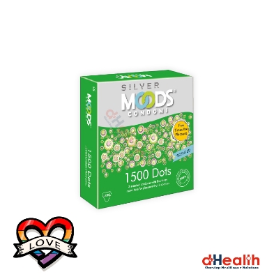 Picture of Moods 1500 Dots Condoms  Single Pack - 3pcs (Made in India)