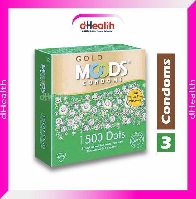 Picture of Moods Condom All Flavour (All Night+Dotted+1500 Dotted+Ultrathin+Electrify) 5 Packet Combo Pack (3x5)= 15 Pcs