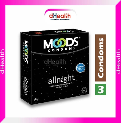 Picture of Moods Condom All Flavour (All Night+Dotted+1500 Dotted+Ultrathin+Electrify) 5 Packet Combo Pack (3x5)= 15 Pcs