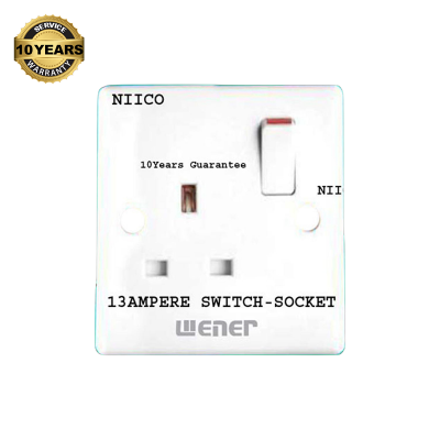 Picture of Wener 13 Ampere Switch-Socket-(10 Years Repless  Warranty)