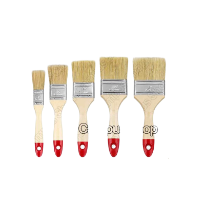 Picture of Bristle Paint Flat Brush For Watercolor, Acrylic, Oil Paint & wall Painting With 5 Sizes 1,2,3,4 And 5 inches