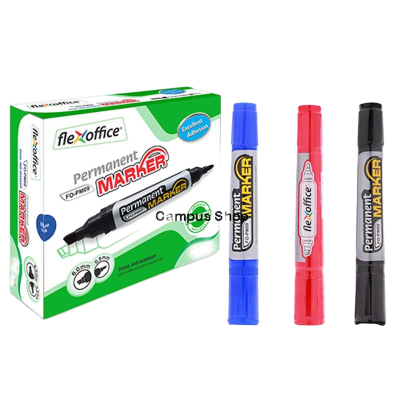 Picture of FlexOffice Permanent Marker FO-PM09 -Black,,Blue, Red (1pcs) .