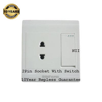 Picture of Wiener Super  Premium Quality 2 Pin Switch Socket -(10 Years Repless Warranty)