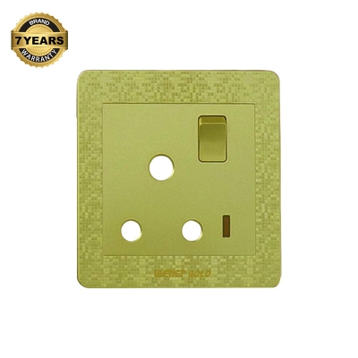 Picture of Exclusive  Winer Gold 15 Ampere Switch Socket-(3 Years Repless Warranty)