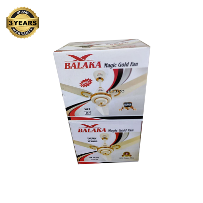 Picture of Experience Luxurious Comfort with the Balaka  Magic Gold Exclusive 56" Ceiling Fan: 03 Blades - 3 Year Repless Warranty-White Color