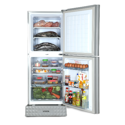 Picture of VISION Glass Door Refrigerator RE-180 Liter Lotus Poddo Top Mount