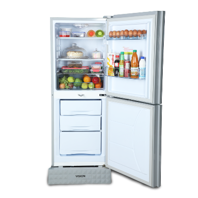 Picture of VISION Glass Door Refrigerator RE-185L Mirror Purple Flower 