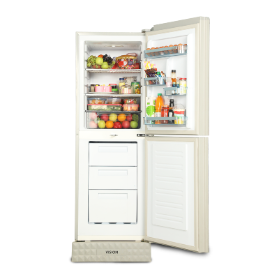 Picture of VISION Refrigerator VIS-196L Blue Side Flower