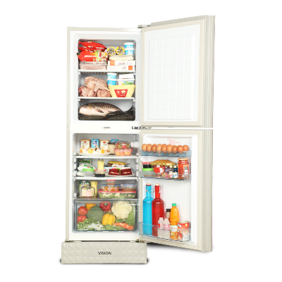 Picture of VISION Glass Door Top Mount Refrigerator RE-200L Cherry Blue 