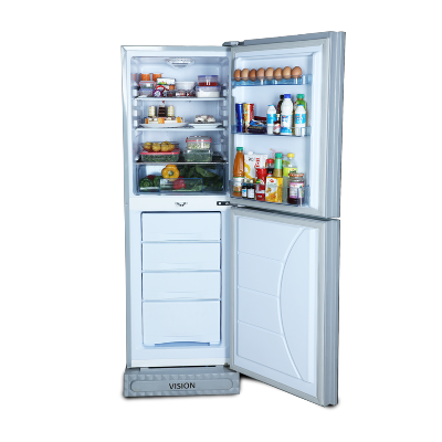 Picture of VISION Glass Door Refrigerator RE-216 Liter Pansy Fancy Bottom Mount 