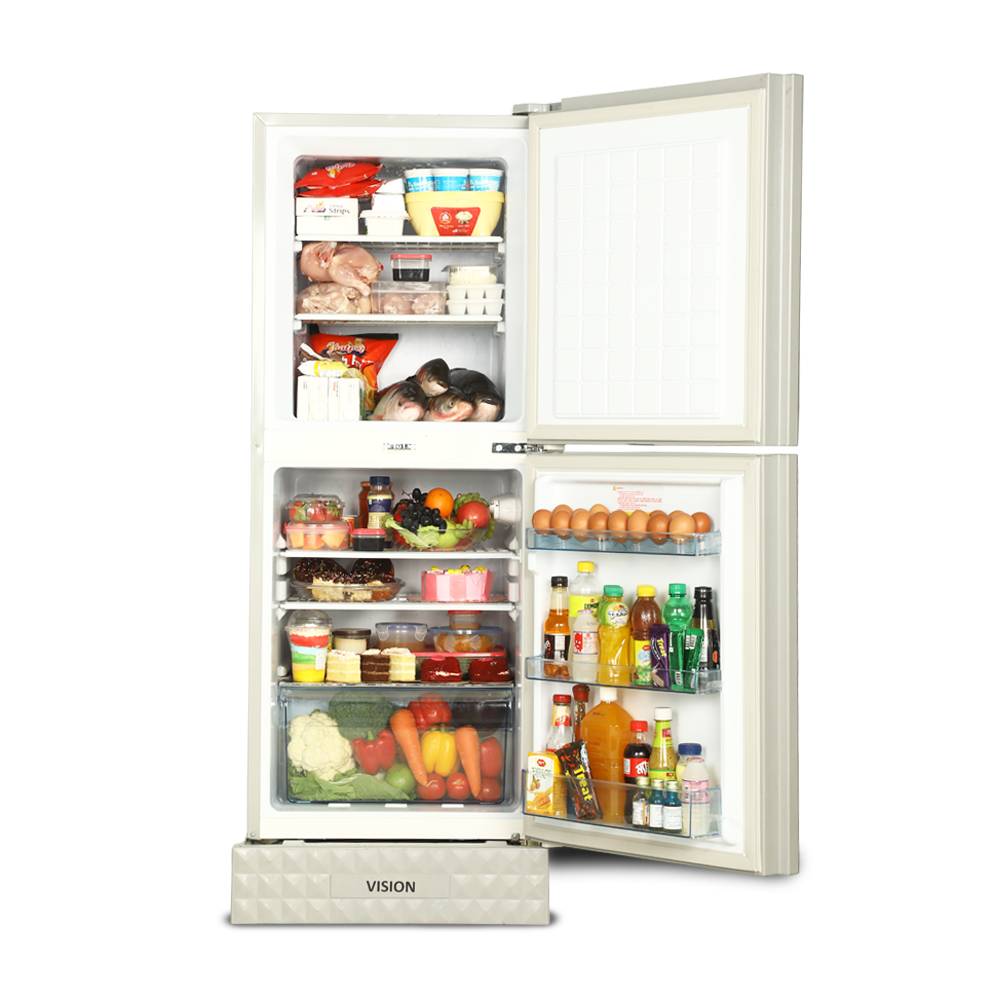 Picture of VISION GD Refrigerator RE-222 L Black Flower 2 TM