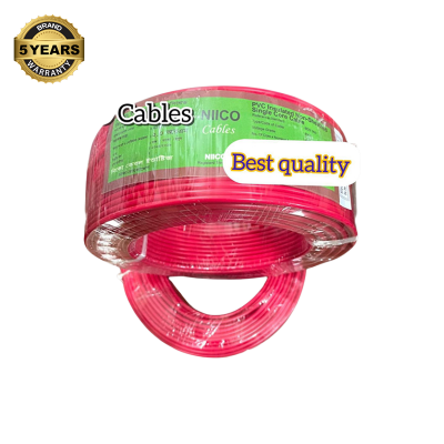 Picture of Niico House Waring Cable 2.0 RM Fireproof Copper cable 1 coil - 2.0 rm 3/20 Copper cable Red Color -(5 Year Warranty )-100 Guz=300 Foot Copper Wire