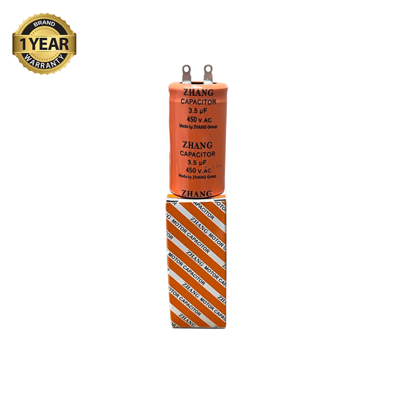 Picture of ZHANG Ceiling Fan Capacitor Model ZHANG- 3.5uf =450 = Capacitor=3.5 UF Pin  Type Capacitor -(1 Year Warranty)