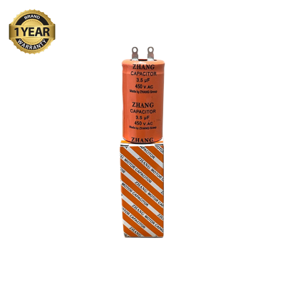 Picture of ZHANG Ceiling Fan Capacitor Model ZHANG- 3.5uf =450 = Capacitor=3.5 UF Pin  Type Capacitor -(1 Year Warranty)