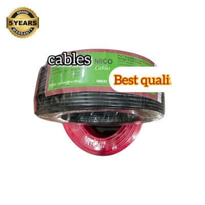 Picture of Niico House Waring Cable 2.0 RM Fireproof Copper cable 10 Guz - 2.0 rm 3/20 Copper cable Black Color -(5 Year Warranty )-0 Guz=30 Foot Copper Wire