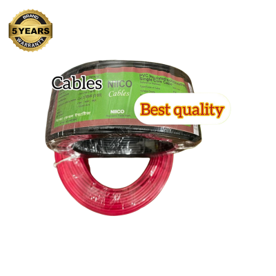 Picture of Niico House Waring Cable 1.3 RM Fireproof Copper cable 20 Guj - 1.3 rm (3-W) 3/22 Copper cable Black Color -(5 Year Warranty )-20 Guz=60 Foot Copper Wire