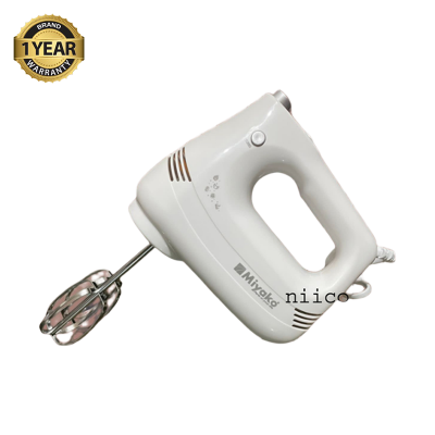 Picture of Miyako 5 Speed Setting  Durable Super Hand Mixer & Electric Egg Bitter/ Dry Food / Mixing Cake /Cookies/ Biscuits in White Is Versatile and Efficient Electric Bitter Effortless and Convenient-(1 Year Warranty )