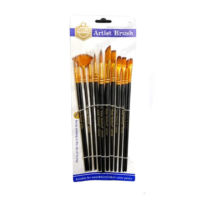 Picture of 12 Pcs Paint Brush Set and 1 Pieces Artist Color Palette