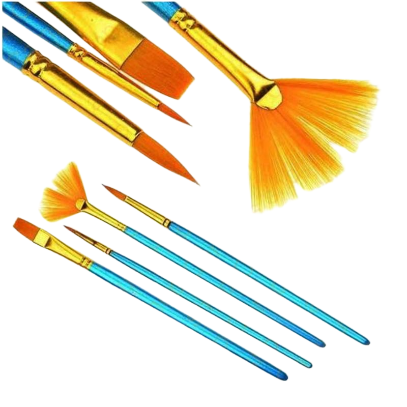 Picture of Paint Brush Set, 4 Piece Nylon Hair Artist Brushes, Paint Brush Suits Watercolor, Acrylics and Oil Painting, Blue