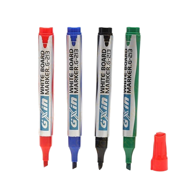 Picture of White Board Refillable Marker 12 pcs (6 Black, 2 Red, 2 Blue, 2 Green)
