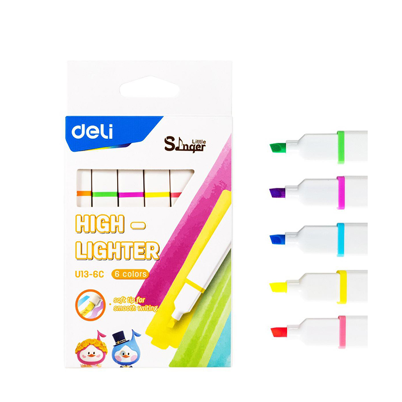 Picture of Deli u13-6c Highlighter Pen 6 colour set