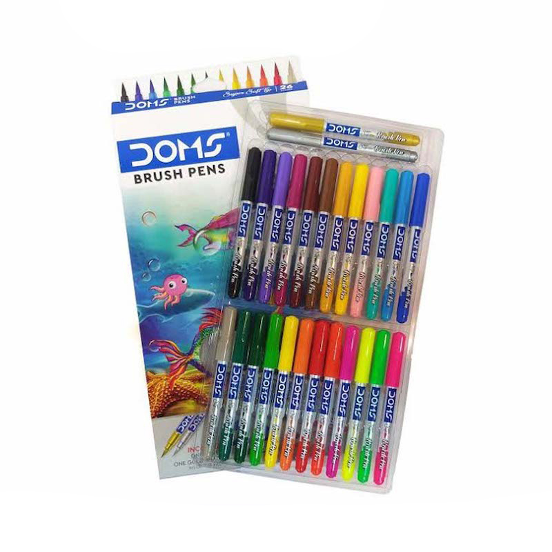 Picture of Doms Brush Pens Set of 26 for students and artists