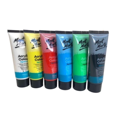 Picture of Mont Marte Signature Paint Set - Acrylic Paint 6pc x 75ml Tubes