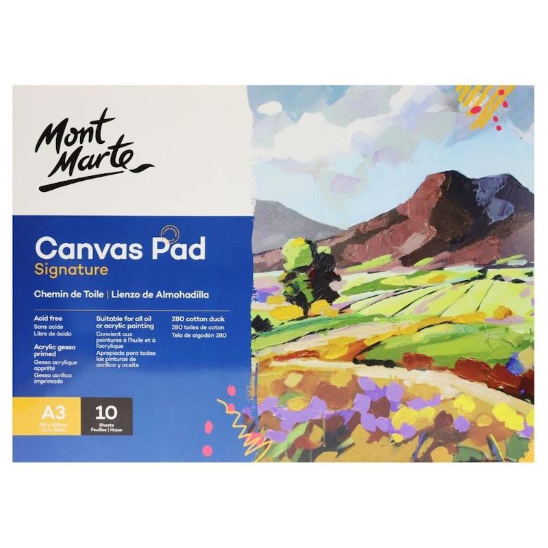 Picture of Mont Marte Canvas Pad A3 280gsm 10 Sheets