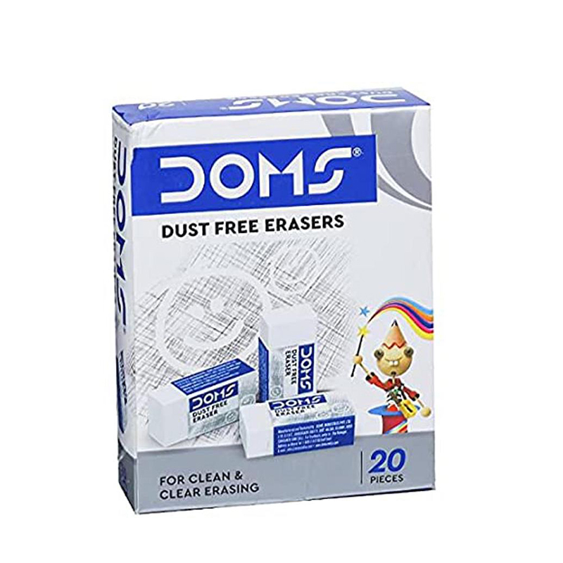 Picture of DOMS Non dust eraser 20 Pcs pack