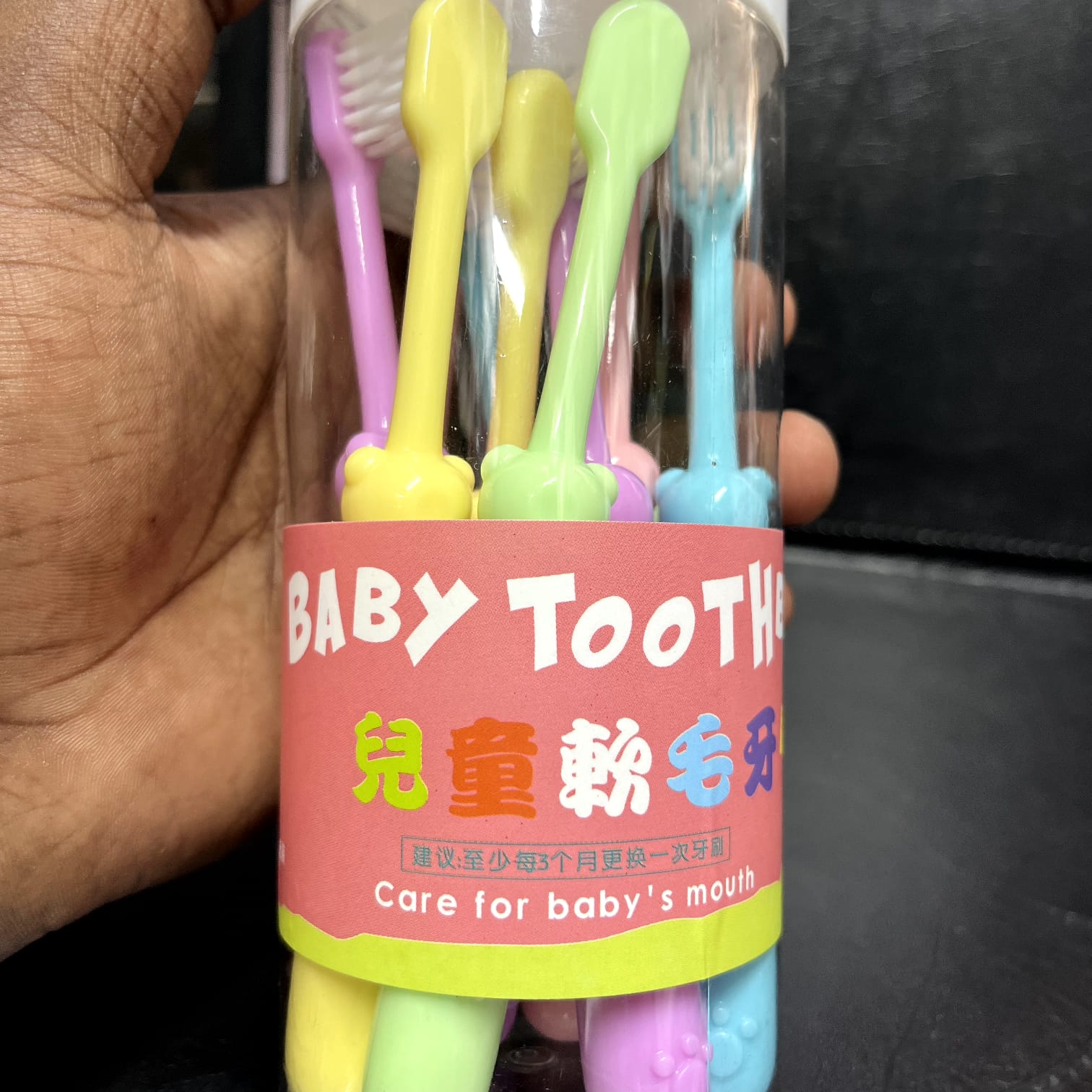 Picture of 1,2,3 Children's toothbrush 10 pieces set /bucket 1,2,3 Children's toothbrush 10 pieces set /bucket
