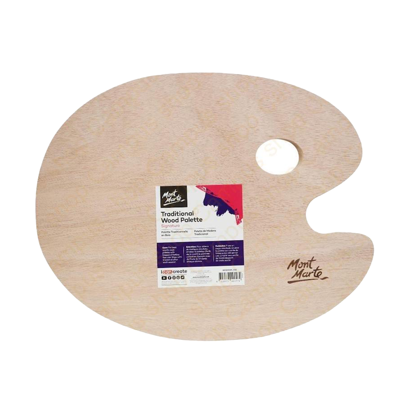 Picture of Mont Marte wood oval palette