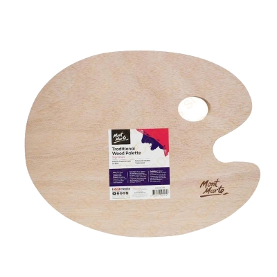 Picture of Mont Marte wood oval palette