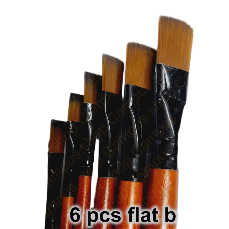Picture of Artist flat brush for drawing 6 pcs set