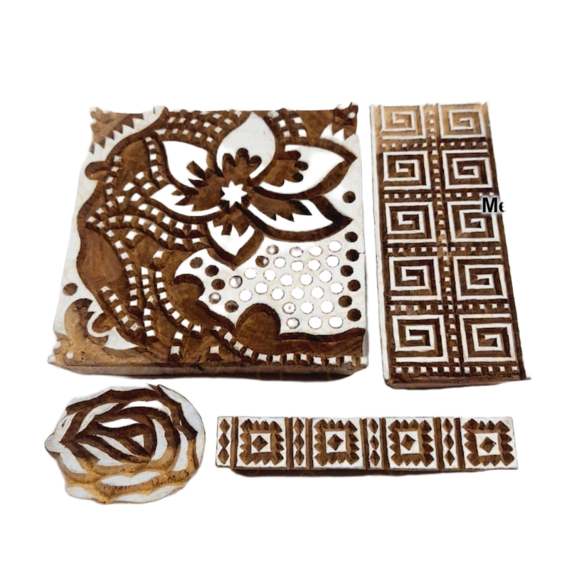 Picture of Block and Handpaint art Dise for artist