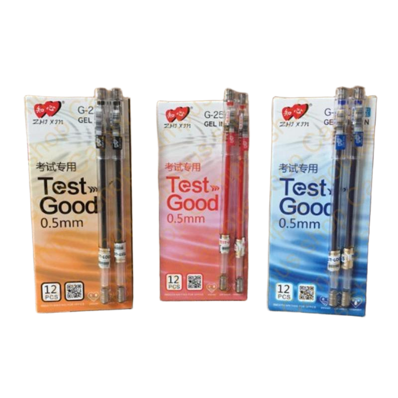 Picture of Test Good Gel Ink Pen - 0.5mm - 12pc box (Black/Red/Blue)